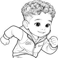 Let's Color David Can Run