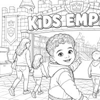 Let's Color David going to Kids Empire